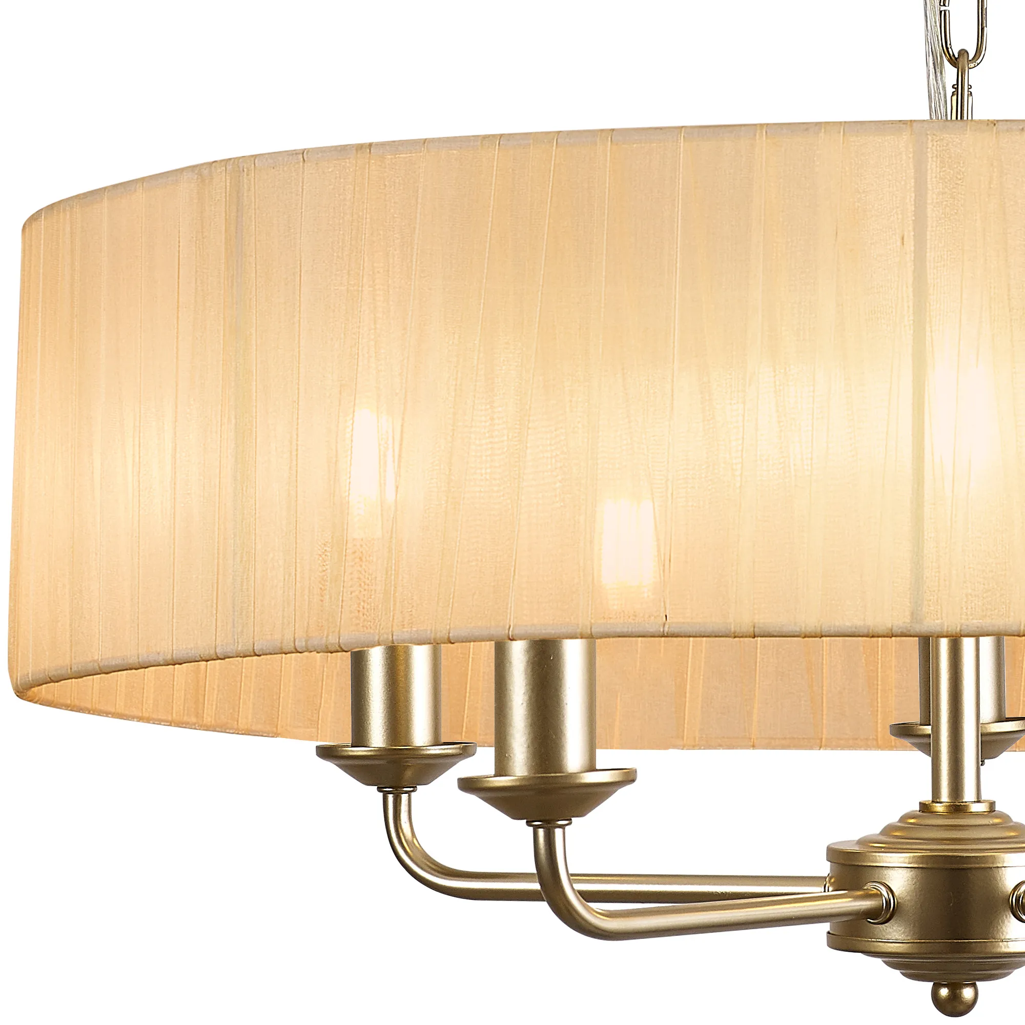 Banyan 45cm 3 Light Pendant Champagne Gold, Soft Bronze DK0964  Deco Banyan CG SB